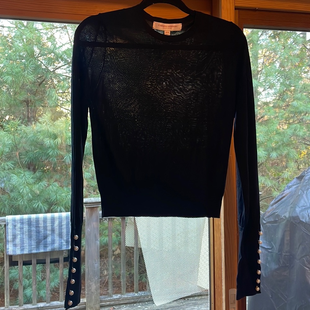 Carolina Herrera Sheer Blouse